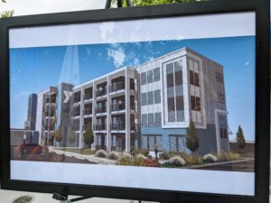 Artist rendering of new YMCA veteran housing