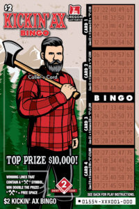 Kickin' Ax Bingo Ticket Front