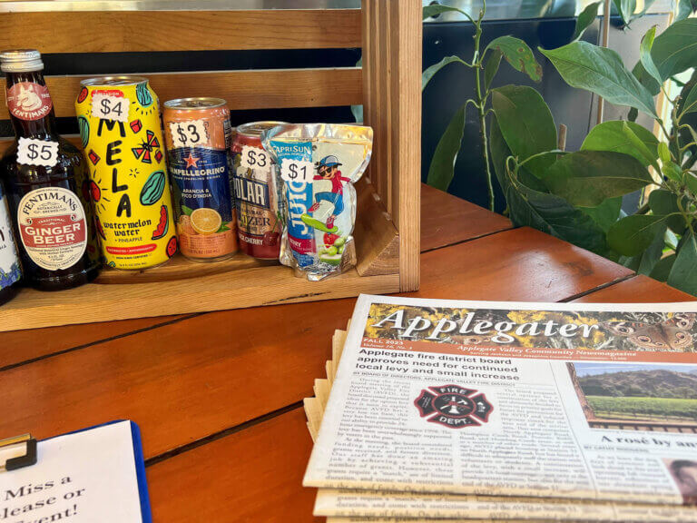 Display at a Farmers' Market in Oregon's Applegate Valley