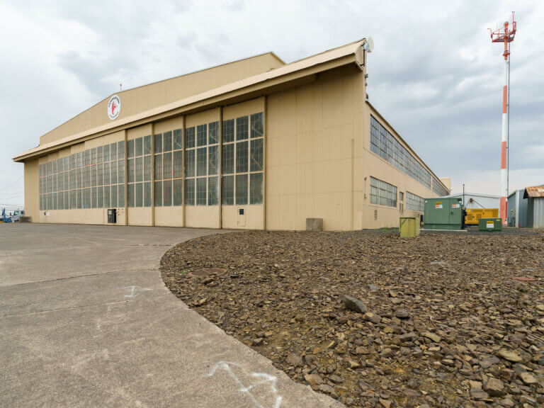 Hangar at the Pendleton UAS Range