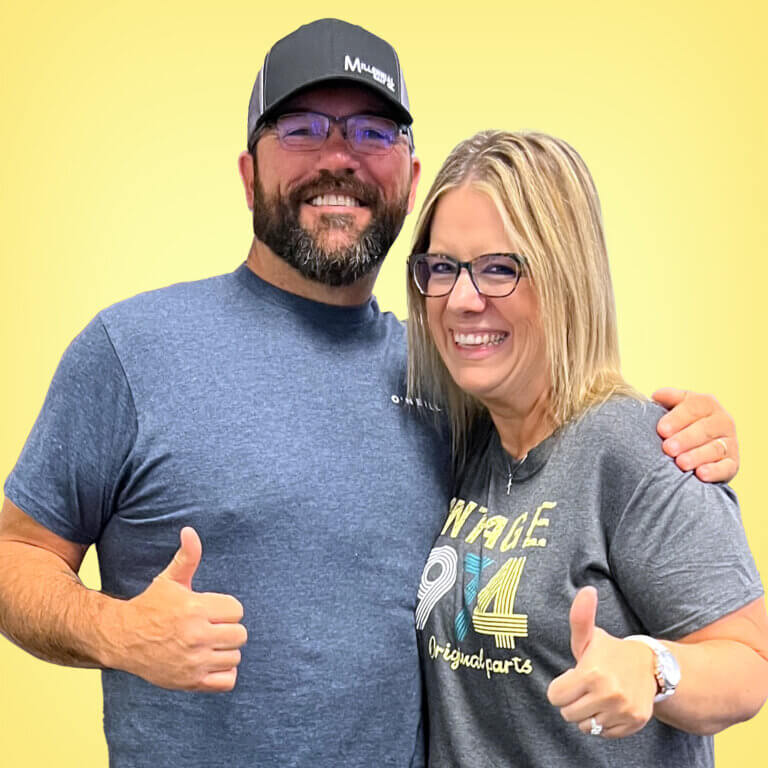 Video Lottery winner Amy and her husband