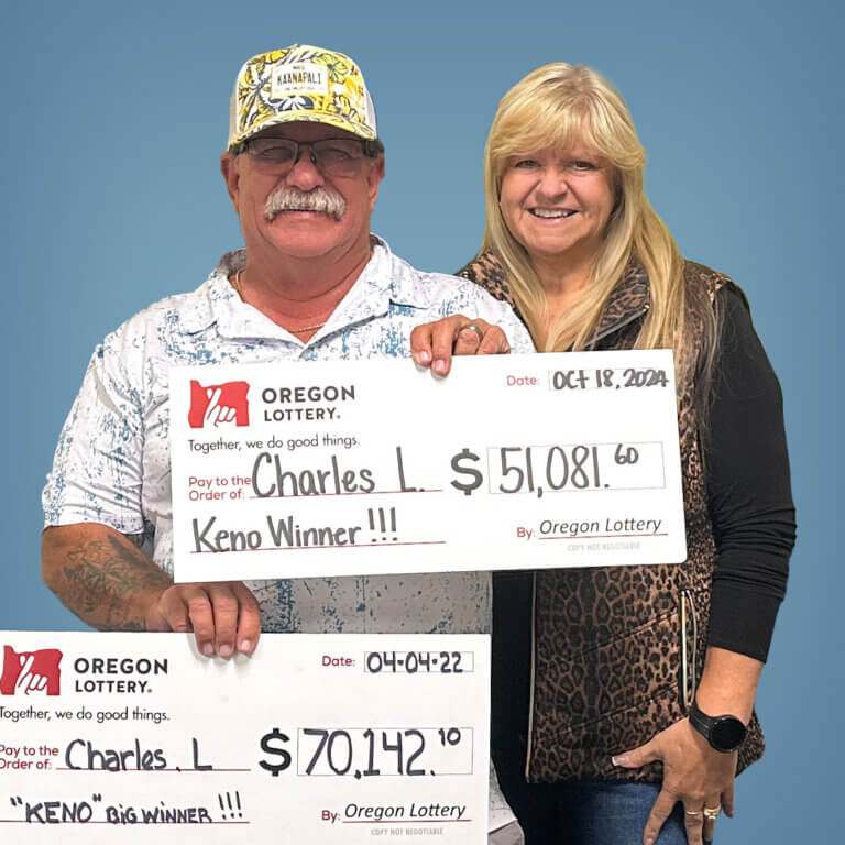 Keno Winner Charles L from Drain Oregon